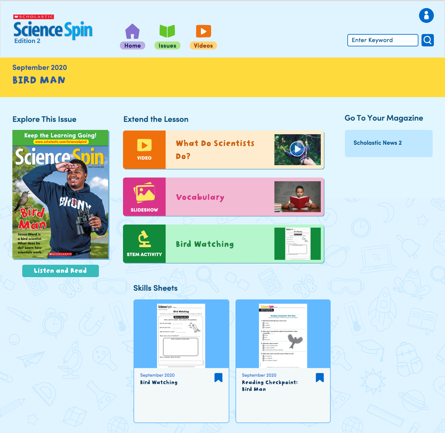sciencespin issue page